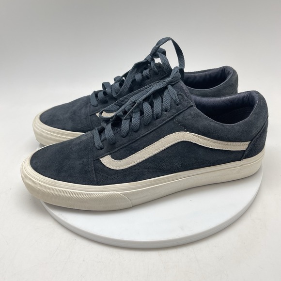 Vans Old Skool Mens 9‎ Blue Athletic Skate Walking Suede Shoes Sneakers 721454 main image 10